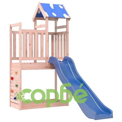 Комбинирано детско съоръжение, масивна дугласка дървесина ➤ топ цена ➤ sorbe.bg