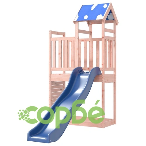 Комбинирано детско съоръжение, масивна дугласка дървесина ➤ топ цена ➤ sorbe.bg