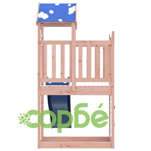 Комбинирано детско съоръжение, масивна дугласка дървесина ➤ топ цена ➤ sorbe.bg