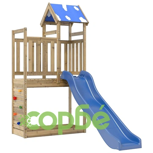 Комбинирано детско съоръжение за игра, импрегниран бор ➤ топ цена ➤ sorbe.bg