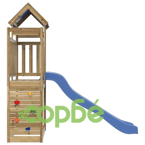 Комбинирано детско съоръжение за игра, импрегниран бор ➤ топ цена ➤ sorbe.bg