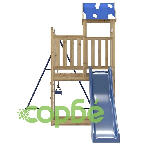 Комбинирано детско съоръжение за игра, импрегниран бор ➤ топ цена ➤ sorbe.bg