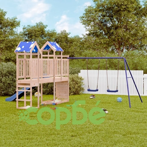 Комбинирано детско съоръжение за игра на открито, бор масив ➤ топ цена ➤ sorbe.bg