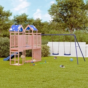 Комбинирано детско съоръжение, масивна дугласка дървесина