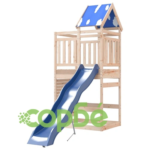 Комбинирано детско съоръжение за игра на открито, бор масив ➤ топ цена ➤ sorbe.bg