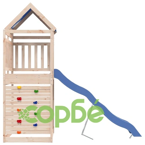 Комбинирано детско съоръжение за игра на открито, бор масив ➤ топ цена ➤ sorbe.bg