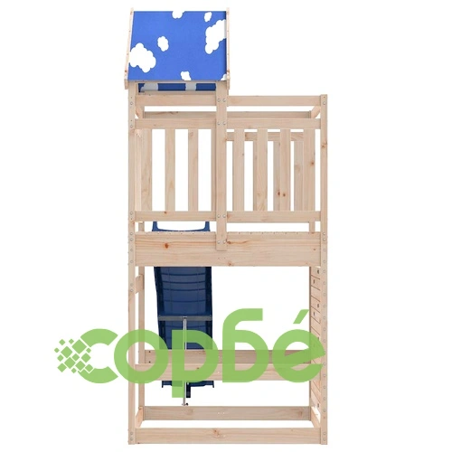 Комбинирано детско съоръжение за игра на открито, бор масив ➤ топ цена ➤ sorbe.bg
