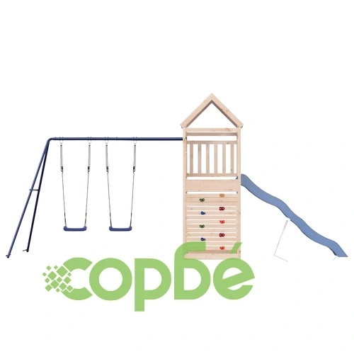 Комбинирано детско съоръжение за игра на открито, бор масив ➤ топ цена ➤ sorbe.bg