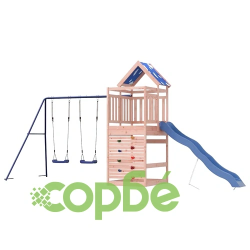 Комбинирано детско съоръжение, масивна дугласка дървесина ➤ топ цена ➤ sorbe.bg