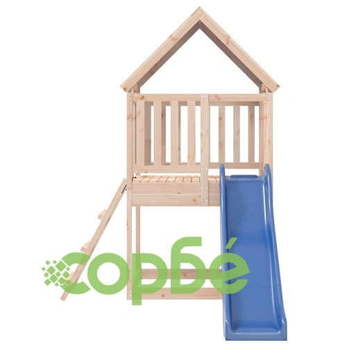 Комбинирано детско съоръжение за игра на открито, бор масив ➤ топ цена ➤ sorbe.bg