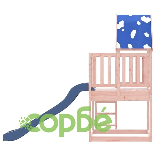 Комбинирано детско съоръжение, масивна дугласка дървесина ➤ топ цена ➤ sorbe.bg