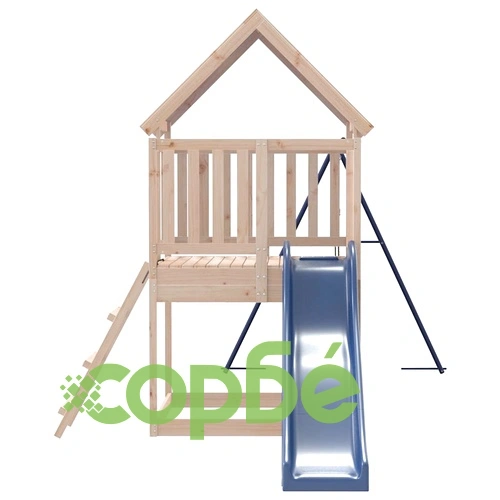 Комбинирано детско съоръжение за игра на открито, бор масив ➤ топ цена ➤ sorbe.bg