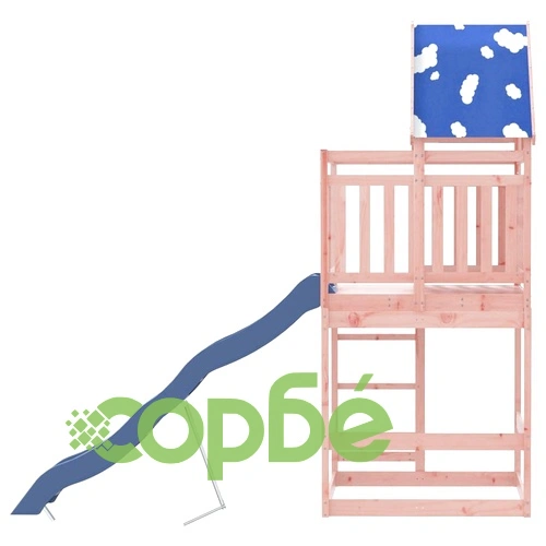 Комбинирано детско съоръжение, масивна дугласка дървесина ➤ топ цена ➤ sorbe.bg