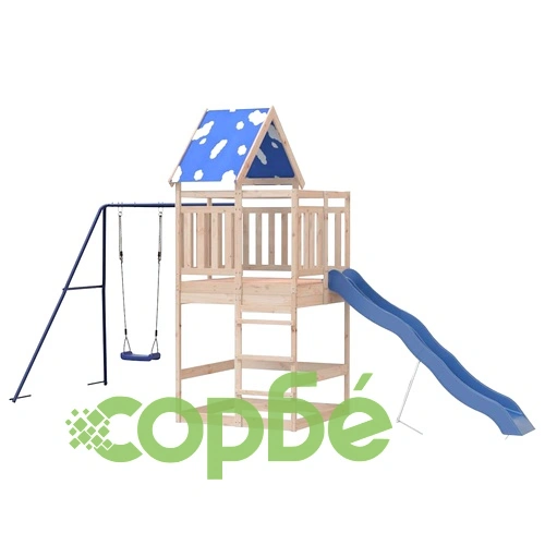 Комбинирано детско съоръжение за игра на открито, бор масив ➤ топ цена ➤ sorbe.bg