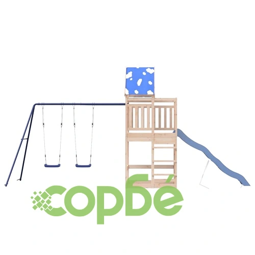 Комбинирано детско съоръжение за игра на открито, бор масив ➤ топ цена ➤ sorbe.bg