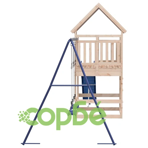 Комбинирано детско съоръжение за игра на открито, бор масив ➤ топ цена ➤ sorbe.bg