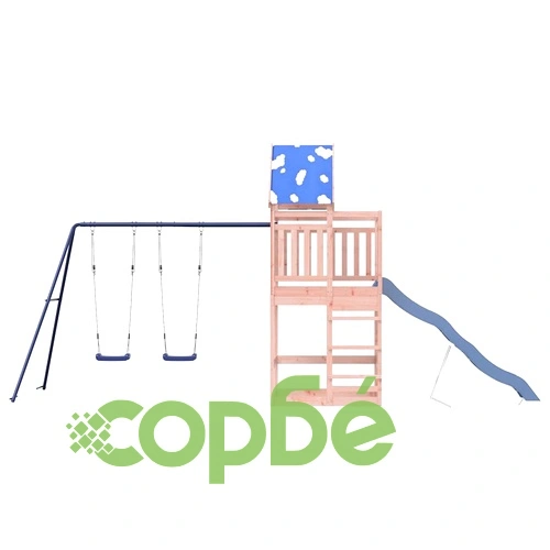 Комбинирано детско съоръжение, масивна дугласка дървесина ➤ топ цена ➤ sorbe.bg