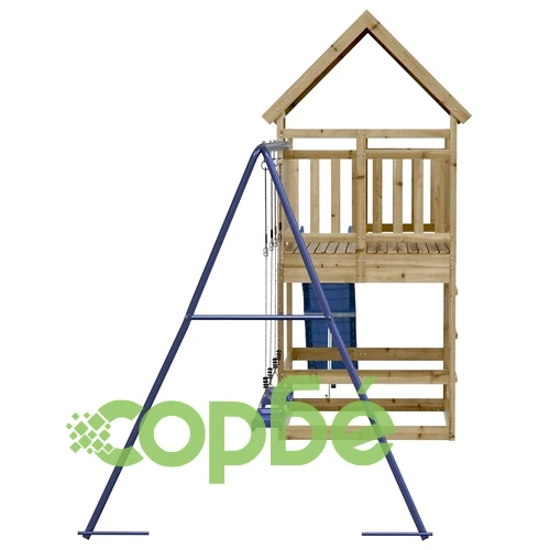 Комбинирано детско съоръжение за игра, импрегниран бор ➤ топ цена ➤ sorbe.bg