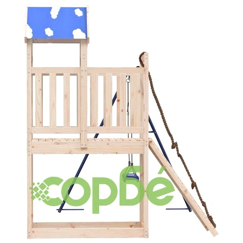 Комбинирано детско съоръжение за игра на открито, бор масив ➤ топ цена ➤ sorbe.bg