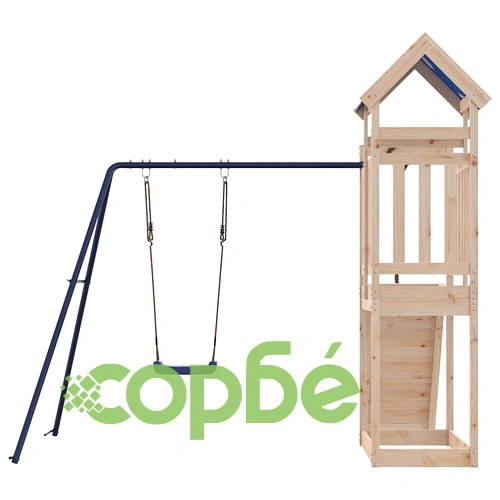 Комбинирано детско съоръжение за игра на открито, бор масив ➤ топ цена ➤ sorbe.bg