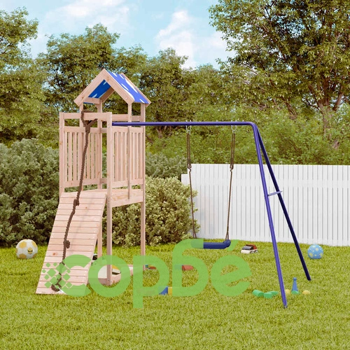 Комбинирано детско съоръжение за игра на открито, бор масив ➤ топ цена ➤ sorbe.bg