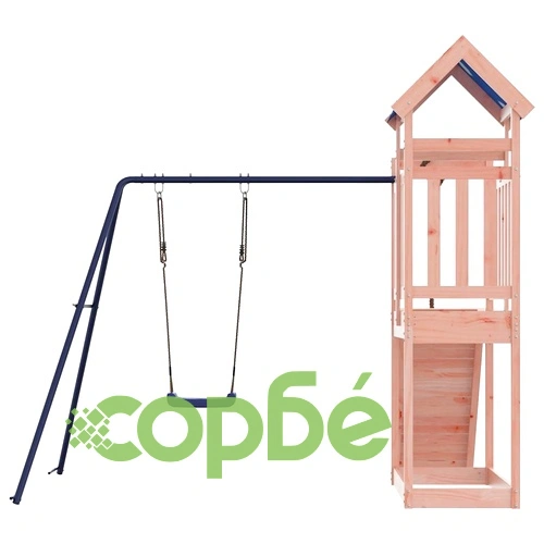 Комбинирано детско съоръжение, масивна дугласка дървесина ➤ топ цена ➤ sorbe.bg