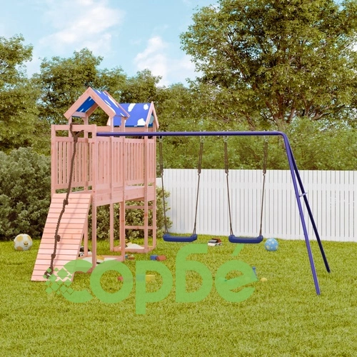 Комбинирано детско съоръжение, масивна дугласка дървесина ➤ топ цена ➤ sorbe.bg