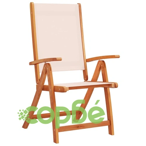 Градински трапезен комплект, 9 части, акация масив и textilene ➤ топ цена ➤ sorbe.bg