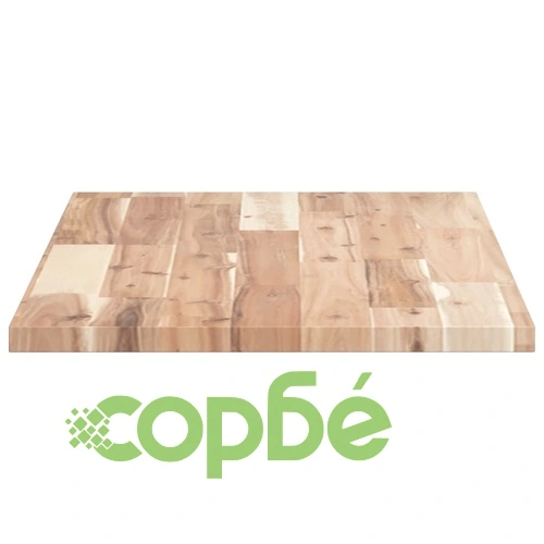 Плаващи рафтове 4 бр 60x40x2 см необработено дърво акация масив ➤ топ цена ➤ sorbe.bg