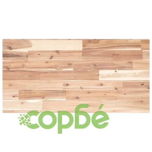 Плаващи рафтове 4 бр 60x40x2 см необработено дърво акация масив ➤ топ цена ➤ sorbe.bg