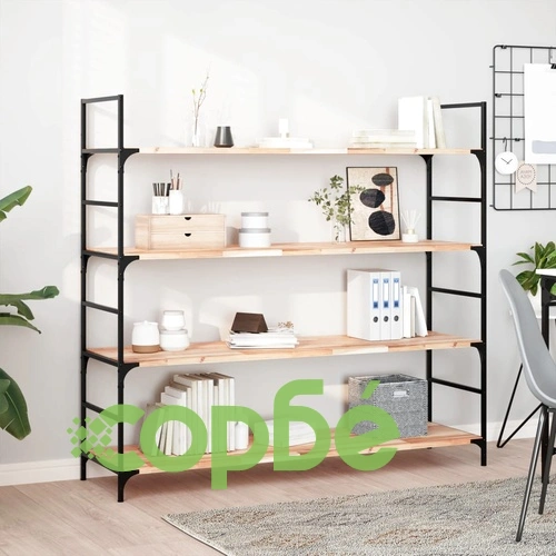 Плаващ рафт 2 бр 140x40x2 см необработено дърво акация масив ➤ топ цена ➤ sorbe.bg