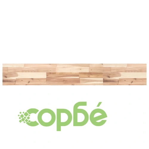 Плаващ рафт 2 бр 160x20x4 см необработено дърво акация масив ➤ топ цена ➤ sorbe.bg