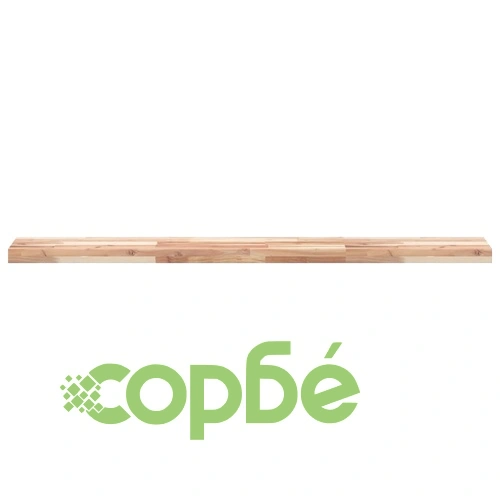 Плаващ рафт 3 бр 160x20x4 см необработено дърво акация масив ➤ топ цена ➤ sorbe.bg