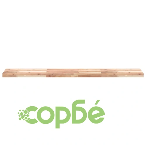 Плаващ рафт 140x30x4 см необработено масивно дърво акация ➤ топ цена ➤ sorbe.bg