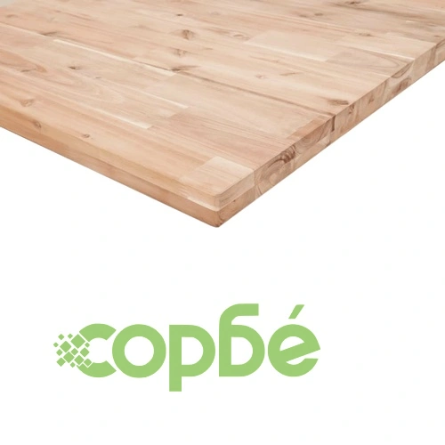 Плаващ рафт 2 бр 120x40x4 см необработено дърво акация масив ➤ топ цена ➤ sorbe.bg