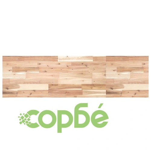 Плаващ рафт 3 бр 120x40x4 см необработено дърво акация масив ➤ топ цена ➤ sorbe.bg