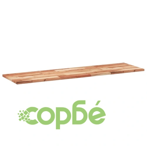 Плаващ рафт, 2 бр, 140x40x2 см, маслен финиш, акация масив ➤ топ цена ➤ sorbe.bg