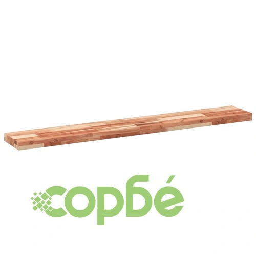 Плаващ рафт, 2 бр, 160x20x4 см, маслен финиш, акация масив ➤ топ цена ➤ sorbe.bg