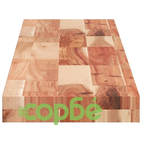 Плаващ рафт, 2 бр, 160x20x4 см, маслен финиш, акация масив ➤ топ цена ➤ sorbe.bg