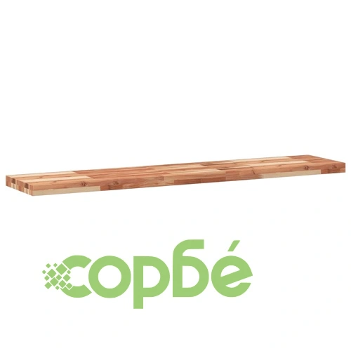 Плаващ рафт, 2 бр, 120x30x4 см, маслен финиш, акация масив ➤ топ цена ➤ sorbe.bg