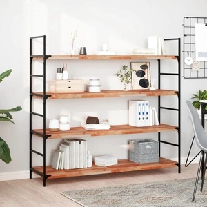 Плаващ рафт, 120x40x4 см, маслен финиш, масивно дърво акация