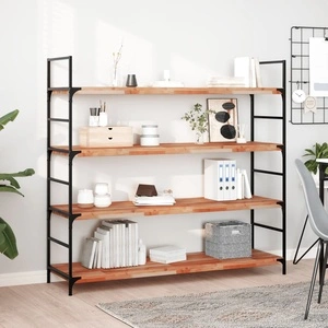 Плаващ рафт, 2 бр, 120x40x4 см, маслен финиш, акация масив