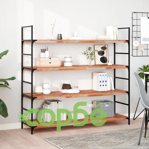 Плаващ рафт, 3 бр, 140x40x4 см, маслен финиш, акация масив ➤ топ цена ➤ sorbe.bg