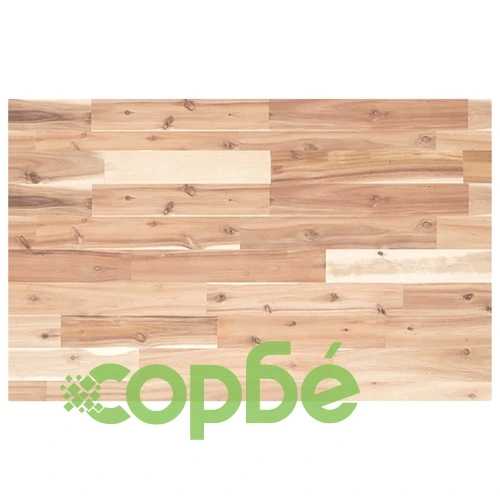 Плот за баня, необработен, 100x50x4 см, масивно дърво акация ➤ топ цена ➤ sorbe.bg