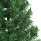 Изкуствена половин коледна елха със стойка, зелена, 240 см, PVC