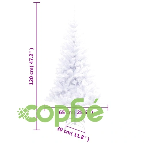 Изкуствена коледна елха със стойка, 120 см, 230 клонки ➤ топ цена ➤ sorbe.bg