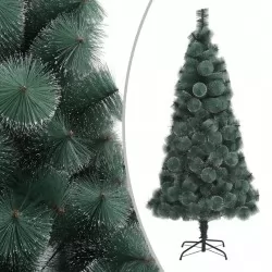 Изкуствена коледна елха със стойка, зелена, 240 см, PET