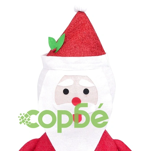 Декоративна фигура на Дядо Коледа с LED, лукс, плат, 60 см ➤ топ цена ➤ sorbe.bg