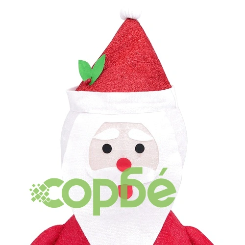 Декоративна фигура на Дядо Коледа с LED, лукс, плат, 120 см ➤ топ цена ➤ sorbe.bg