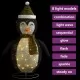 Декоративна коледна фигура на пингвин с LED, лукс, плат, 90 см